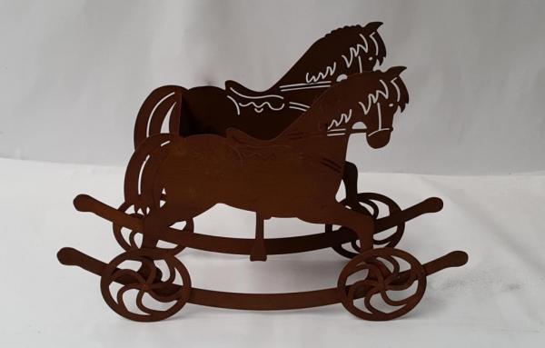 edelrost-schaukelpferd-garten-weihnachtsdeko-rostig-b2b