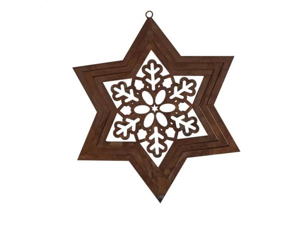 windspiel-schneeflocke-edelrost-weihnachtsdeko-grosshandel