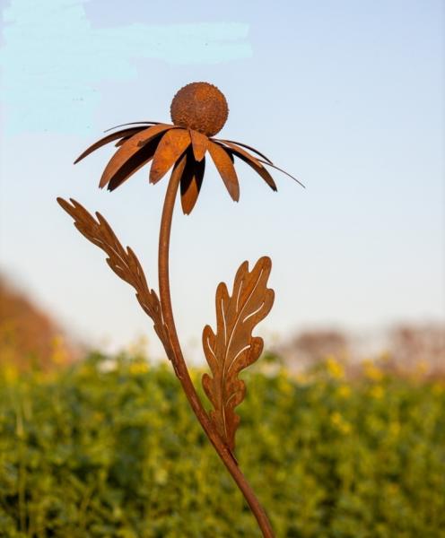 grosshandel-edelrost-blumen-stecker-gartendeko