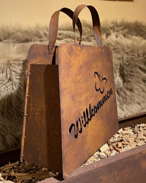 rost-tasche-willkommen-gartendeko-grosshandel-b2b-shop